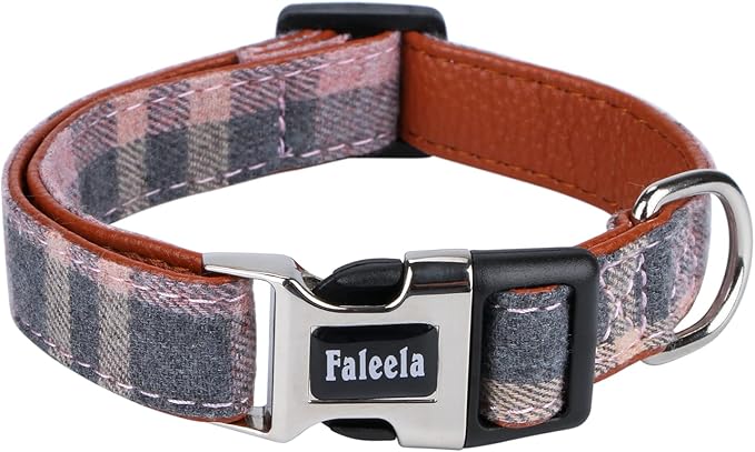 Faleela Cute Soft Girl Dog Collar with Bow, Bowtie Dog Collar for Boy,Detachable Adjustable Collar for Small Medium Large Pet