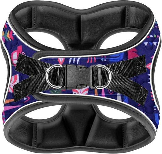 Comfort fit Step-in Christmas Dog & Puppy Harness - Comfortable All Weather Dog Vest Harness: Adjustable, Soft Padded, Easy to Put-on for Small, Medium-Sized Dogs.