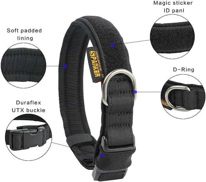 EXCELLENT ELITE SPANKER Puppy Dog Collar - Nylon Adjustable, Soft Padded for Small Dogs