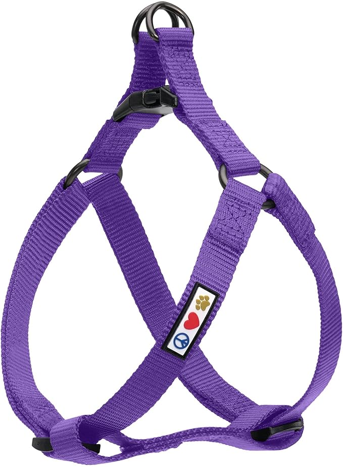 Pawtitas Solid Color Step in Dog Harness or Vest Harness Dog Training Walking of Your Puppy Harness Extra Small Dog Harness Purple Dog Harness