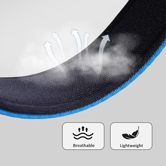 Didog Soft Padded Dog Collars for Small Dogs, Waterproof and Durable Pet Collar with Quick Release Buckle, Light and Breathable for Daily Walking,Blue,S(Neck:10-15")