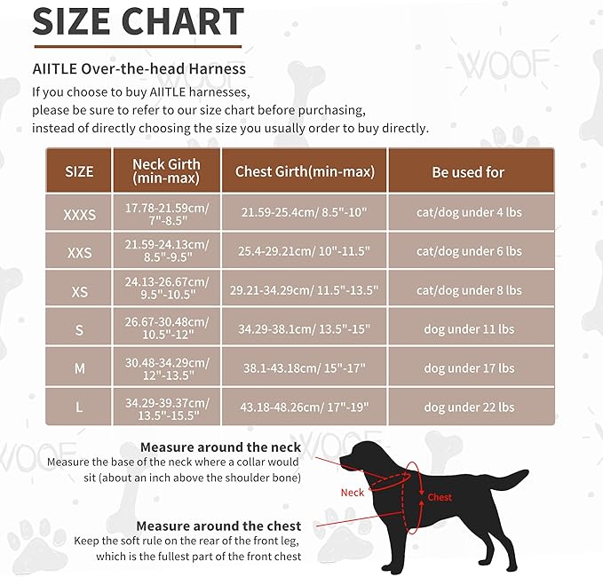 AIITLE Dog Harness for Medium Sized Dog, No-Pull Dog Vest with a Leash, Breathable Mesh, Reflective Stripes, Escape Proof Pet Outdoor Harnesses Puppy Essentials for Medium Dogs Beige M