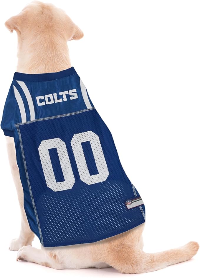 Pets First NFL Indianapolis Colts Dog Jersey, Size X-Large - Best Football Costume for Dogs & Cats - Licensed Shirt