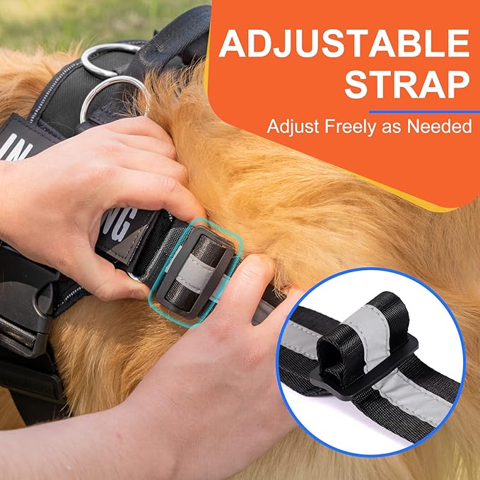 Essential Dog Harness, No Pull Pet Harness with 3 Side Rings for Leash Placement, No Choke, Reflective, Adjustable Pet Vest, Easy On-Off & Improved Control Handle (Black, S(Neck:14-18",Chest:16-21"))