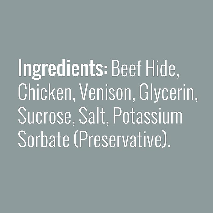 Good ’n’ Fit Small Rolls Made With Real Venison, 10 Count, Highly Digestible Rawhide For Dogs