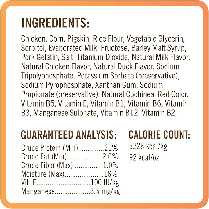 NutriChomps Dog Chews, 5-inch Kabobs, Easy to Digest, Rawhide-Free Dog Treats, 6 Count, Real Chicken and Duck flavor