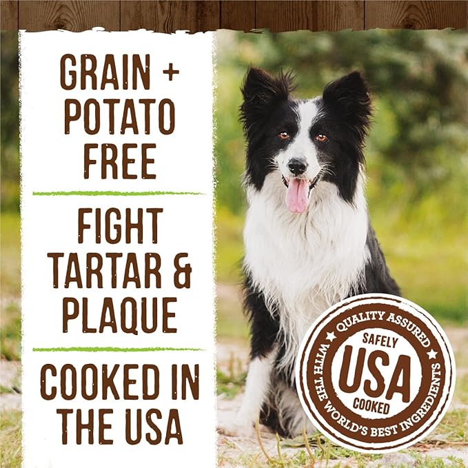 Merrick Fresh Kisses Natural Dental Chews Infused With Coconut And Botanical Oils For Medium Dogs 25-50 Lbs - 22 ct. Box