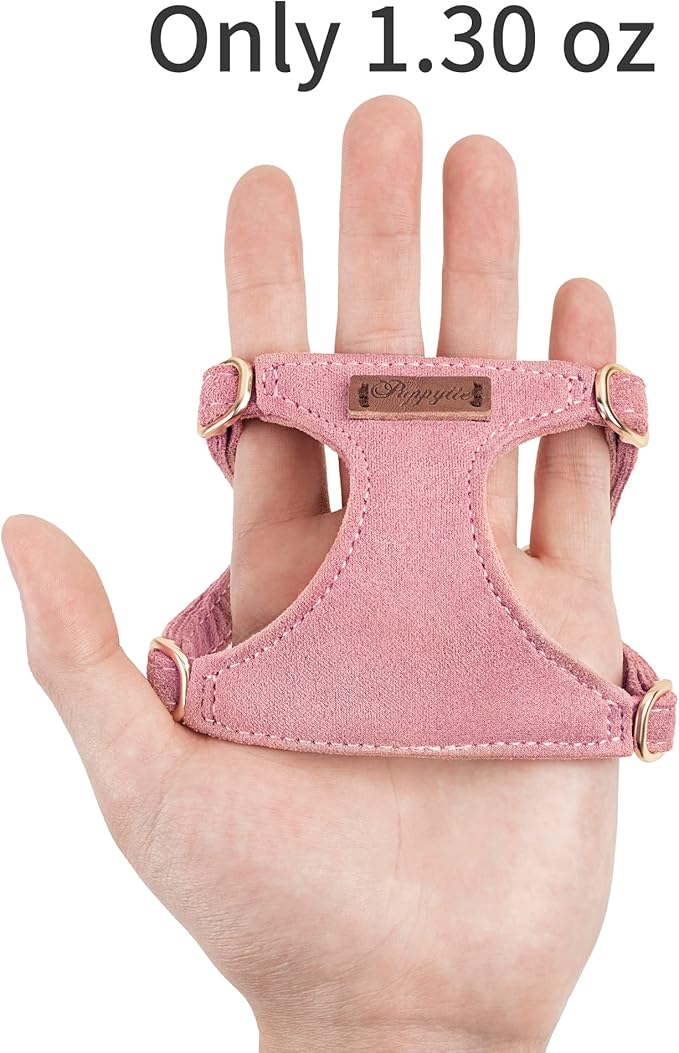 Puppytie No Pull xs Dog Harness with Multifunction Dog Leash,Soft Adjustable No Choke Escape Proof Pet Harness Vest,Black,XS