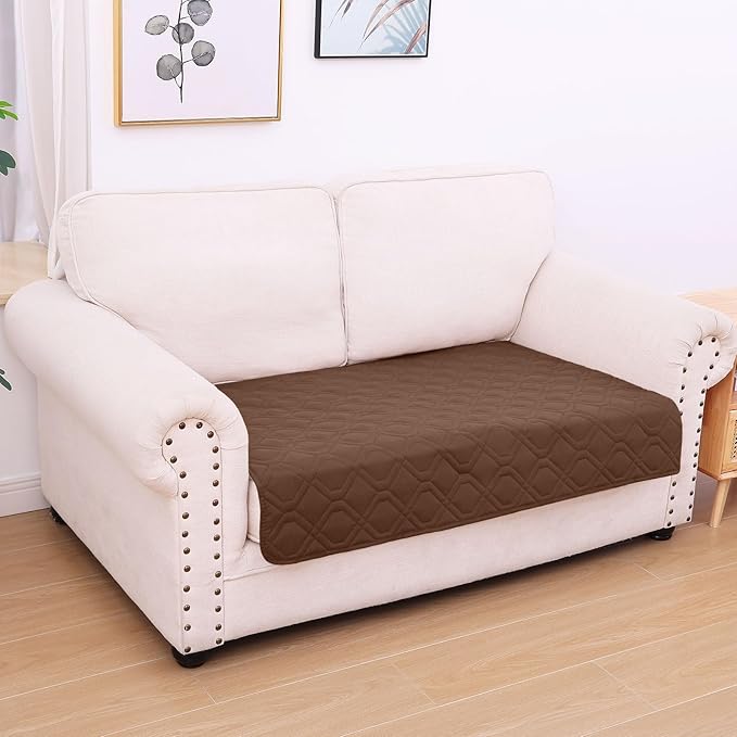 hyha Waterproof Dog Bed Blanket, Soft Pet Blankets, Waterproof Couch Cover for Dogs, Reversible Sofa Covers Washable for Furniture (30x53 Inch, Chocolate/Brown)