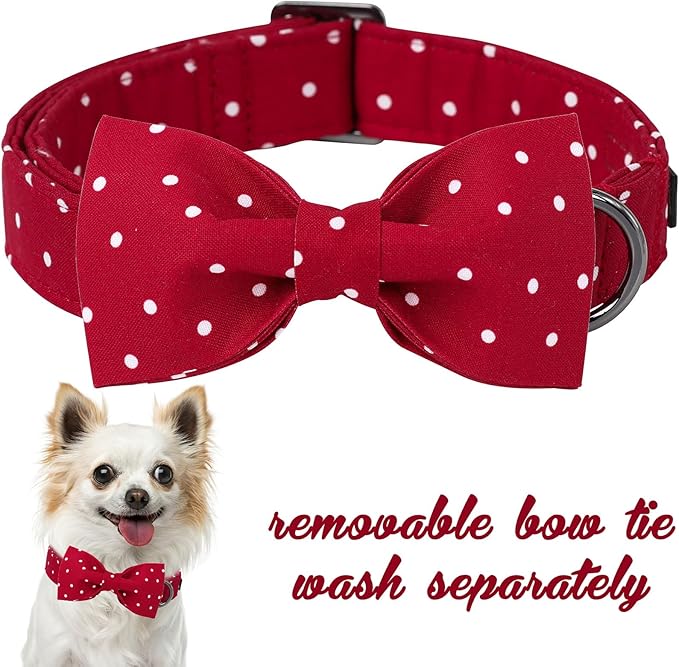 Unique Style Paws Pet Soft &Comfy Bowtie Dog Collar and Cat Collar Pet Gift for Dogs and Cats 6 Size and 7 Patterns