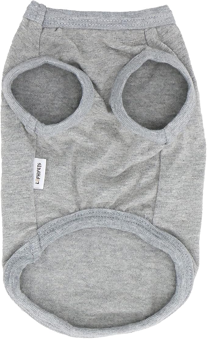 LOPHIPETS Dog All I Want is A Hug Letter Print Shirts for Small Dog Bichon Clothes Tee-Grey/XL