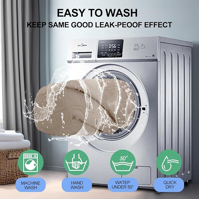 Smiry Waterproof Dog Blanket, 30x53 Inch Soft Pet Bed Cover Reversible, Washable Sofa Couch Furniture Protector for Small Medium Large Dog Puppy Cat, Taupe/Beige