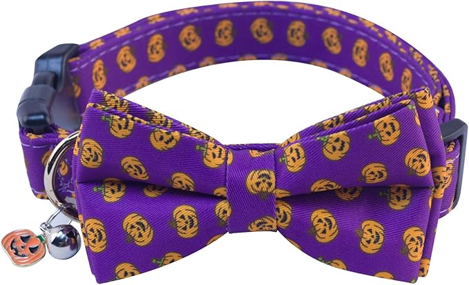 SuperBuddy Dog Collar, Adjustable Dog Collar with Bowtie, Pet Collar for Dog Soft Bowtie Dog Collars for Small Medium Large Pet