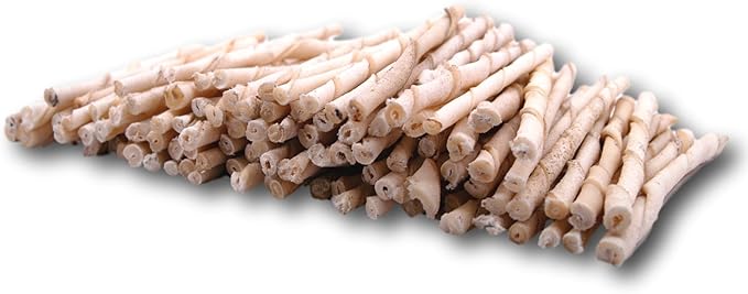 Top Dog Chews - All Natural Rawhide Dog Twists (100 Pack), Natural Chew Sticks for Healthy Teeth and Happy Dogs, Delicious Dog Treats for Canine Dental Care