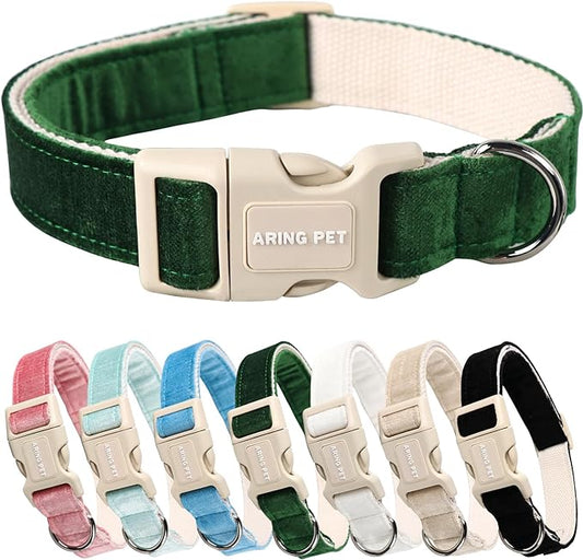 ARING PET Dog Collar-Cute Cotton Puppy Collar for Small Dogs, Adjustable Lightweight Pet Collars with Quick Release Buckle for Small Medium Large Dog