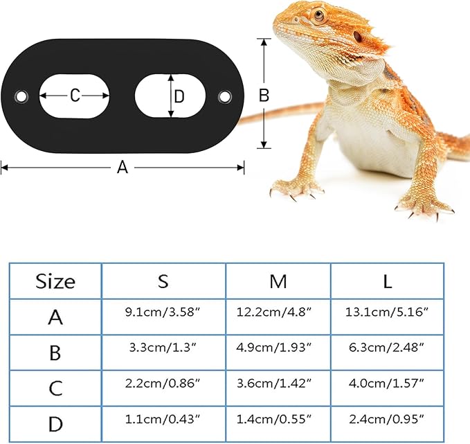 Bearded Dragon Carrier and Leather Leash, Adjustable Harness and Reptile Small Pet Coral Fleece Backpack for Outdoor Travel Walking Rest -Black