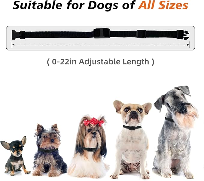 Tiniest Dog Shock Collar, Lightest Dog Training Collar with Remote for Small Dogs 5-15lbs & Medium Large Dogs/Puppies, Waterproof, Rechargeable, 1300ft Range (Black&Ultra Tiny)