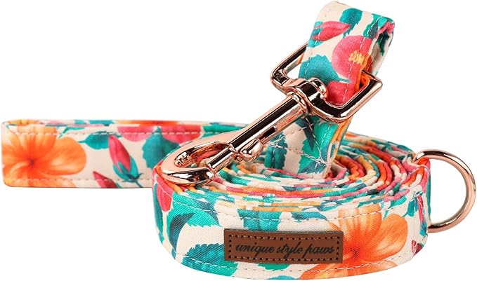 Unique Style Paws Cotton Dog Collar with Bow Floral Plaid Colorful Dog Collar with Bow Tie for Small Medium Large Dogs Pets Gifts