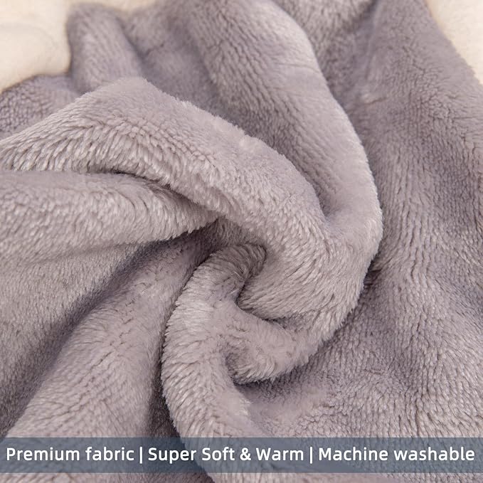 FabriCastle Dog Hoodie Sweater for Small Dogs Boy and Girl, Dog Clothes XS XXS Puppy Sweatshirt, Pet Outfit, Cat Clothing Super Soft Warm Snap On Closure (Lightgrey-Cream, Small)