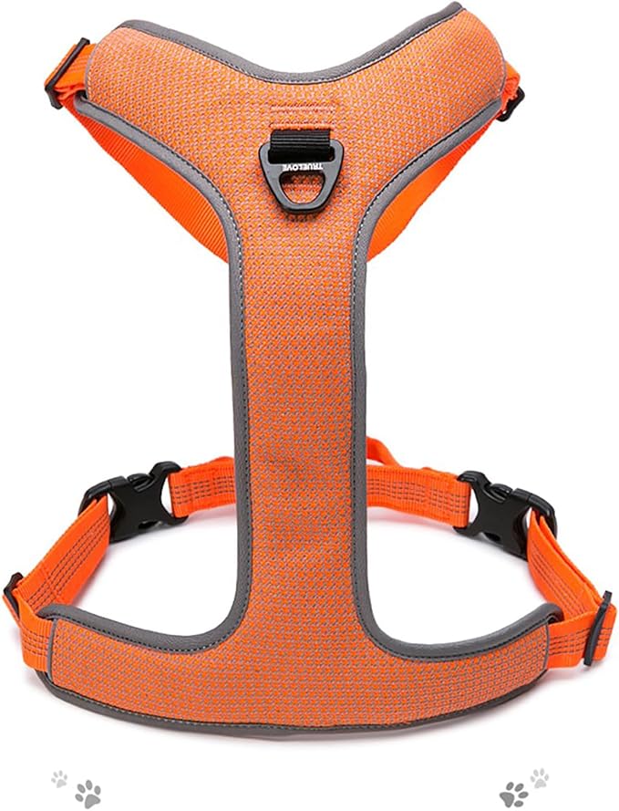 TRUE LOVE Dog Harness Outdoor Adventure II Reflective Vest with 2 Leash Attachments Matching Leash and Collar Available TLH6071