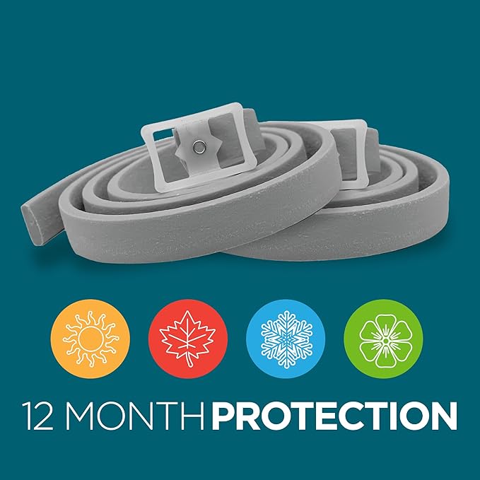 TevraPet Activate II Flea and Tick Collar for Small Dogs, 12 Months Prevention, 2 Count, Fits Up 15" Size Neck