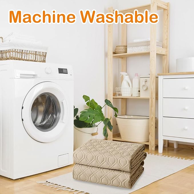 hyha Waterproof Dog Bed Blanket, Soft Pet Blankets, Waterproof Couch Cover for Dogs, Reversible Sofa Covers Washable for Furniture (82x102 Inch, Taupe/Beige)