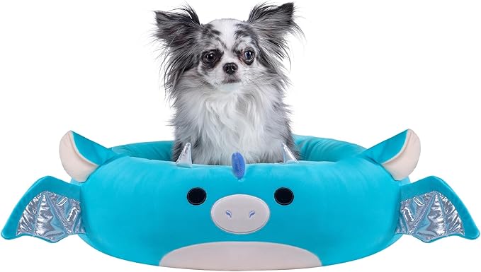Squishmallows Original 20-Inch Tatiana The Dragon Pet Bed - Small -Sized Ultrasoft Official Plush Pet Bed for Dogs and Cats