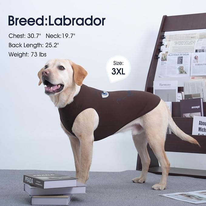 IECOii 2 Pack Pet Tank Top Tee Sleeveless| 4X-Large |Summer Dog Clothes Apparel,Pet Funny Costume Doggy T-Shirts Clothing for Large Dog Puppy Outfit Keep Body Heat Hot Weather Photo Shoot, Navy+Brown