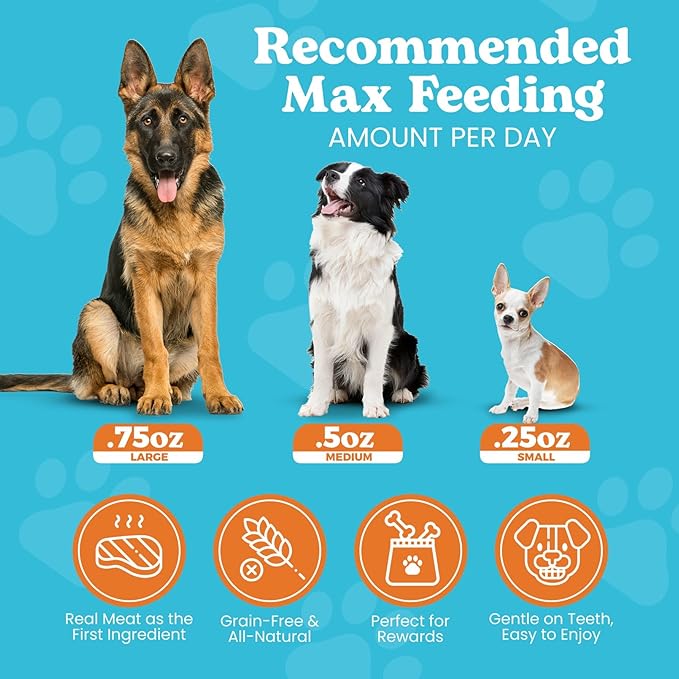 Wild Meadow Farms - Classic Pork Bites, Soft Jerky Treats for Dogs, Grain-Free & All-Natural, Ideal for Training, Portioning, and High-Value Rewards for All Breeds & Ages - 3.5 Ounce Pouch
