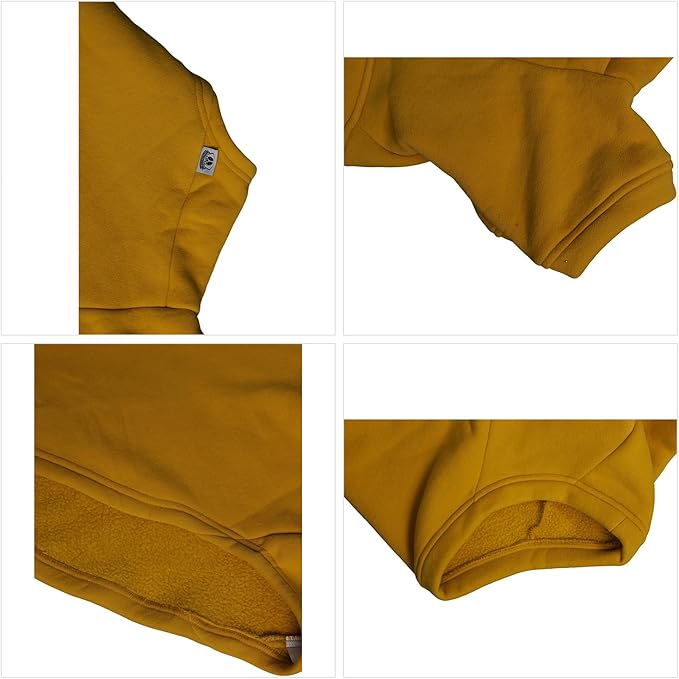 Lovelonglong Sweatshirt Cold Weather Pullover Autumn and Winter T-Shirts for Small Medium Large Size Dogs Ginger M