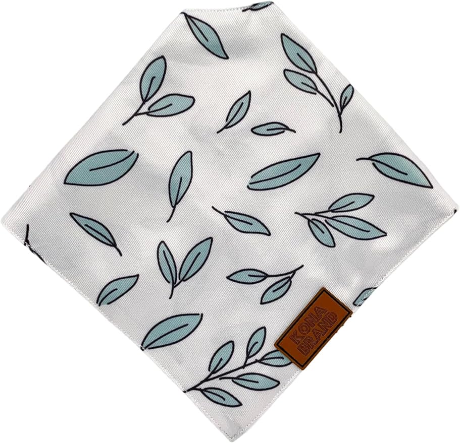 KonaBrandCo- Premium Handmade Dog Bandana | Dual Layered Silky Durable Polyester Fabric | Adjustable Fit Custom Shape- Won't Roll (Small, LUCY)