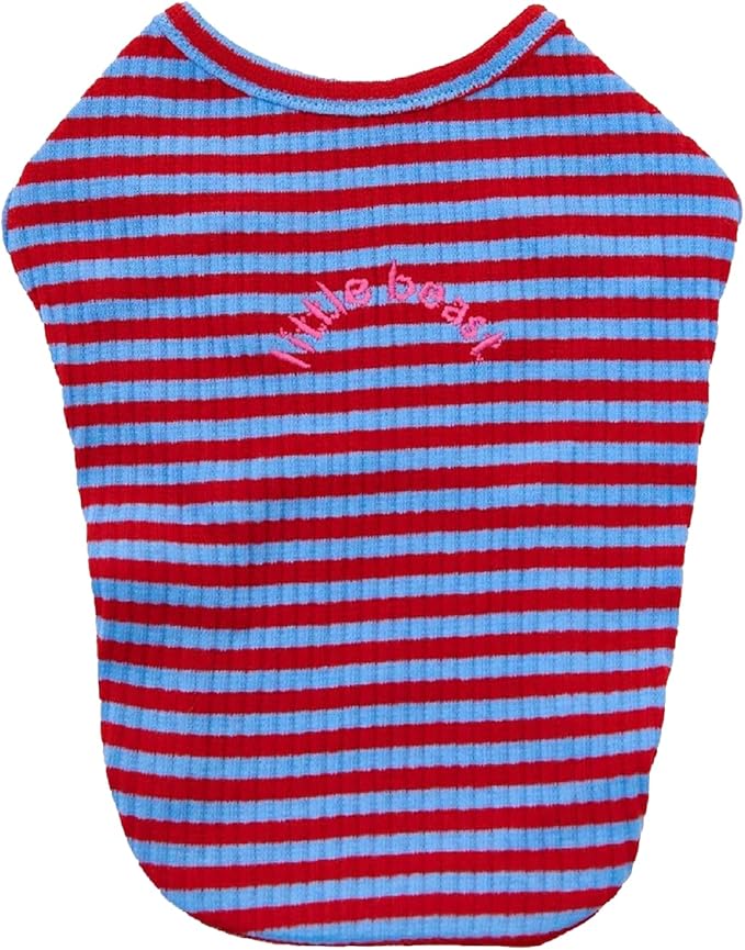 Little Beast Dog Clothes - Pet Clothes for Large, Medium, and Small Dogs (Dog Shirts Come in Multiple Colors and Styles) - Size: X-Large Dogs, Red/Blue