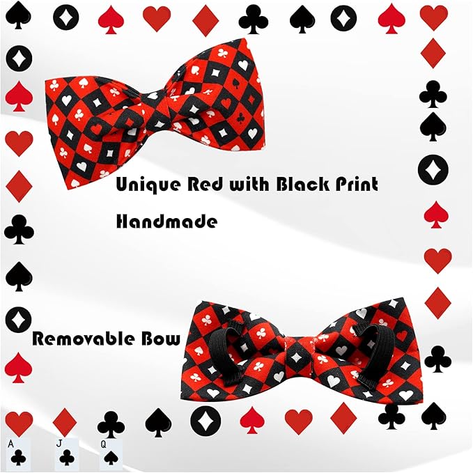 Dog Collar, Adjustable Bow Collar for Girl or Boy Dogs - Small to Large Sizes