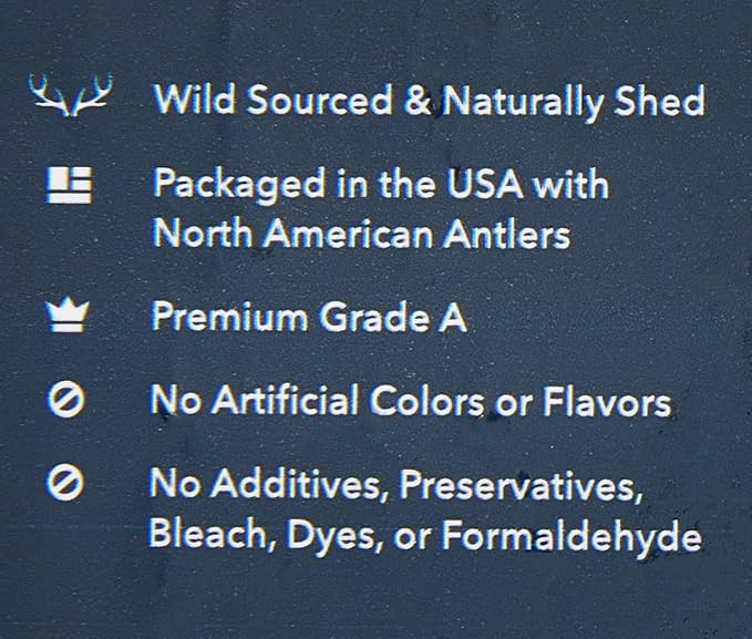 Amazon Brand - Wag Elk Antler - Whole - Small 4-5.5 inches (Best for Dogs Under 15 lbs), 0.70 Ounce (Pack of 2)