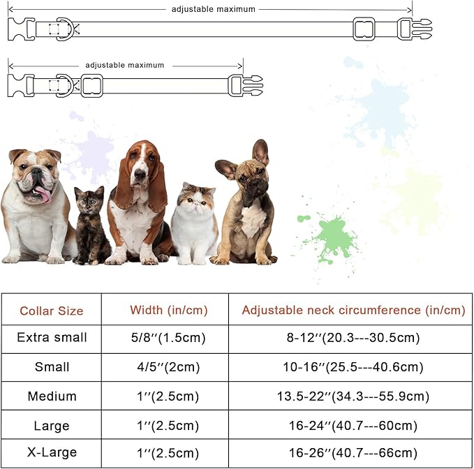 Pickle Cotton Dog Collar, Cute Summer Pickle Pattern Dog Collars, Soft Plastic Buckle Puppy Collar for Small Medium Large Dog