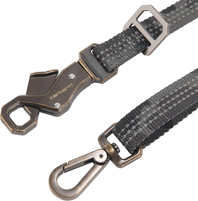 Carhartt Pet Durable Nylon Webbing Leashes for Dogs, Reflective Stitching for Visibility, Duck Camo Tarmac, Small