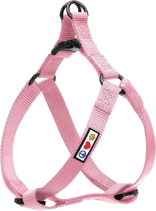 Pawtitas Solid Color Step in Dog Harness or Vest Harness Dog Training Walking of Your Puppy Harness Extra Small Dog Harness Pink Cherry Blossom Dog Harness