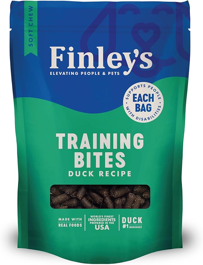 Finley's Duck Training Bites, Low Calorie, All Natural Soft Chew Dog Treats, 16 Ounce (Pack of 1)