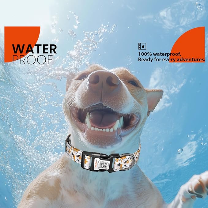 Reflective Dog Collars for Large Dogs Soft Nylon Camo Gray Sized L