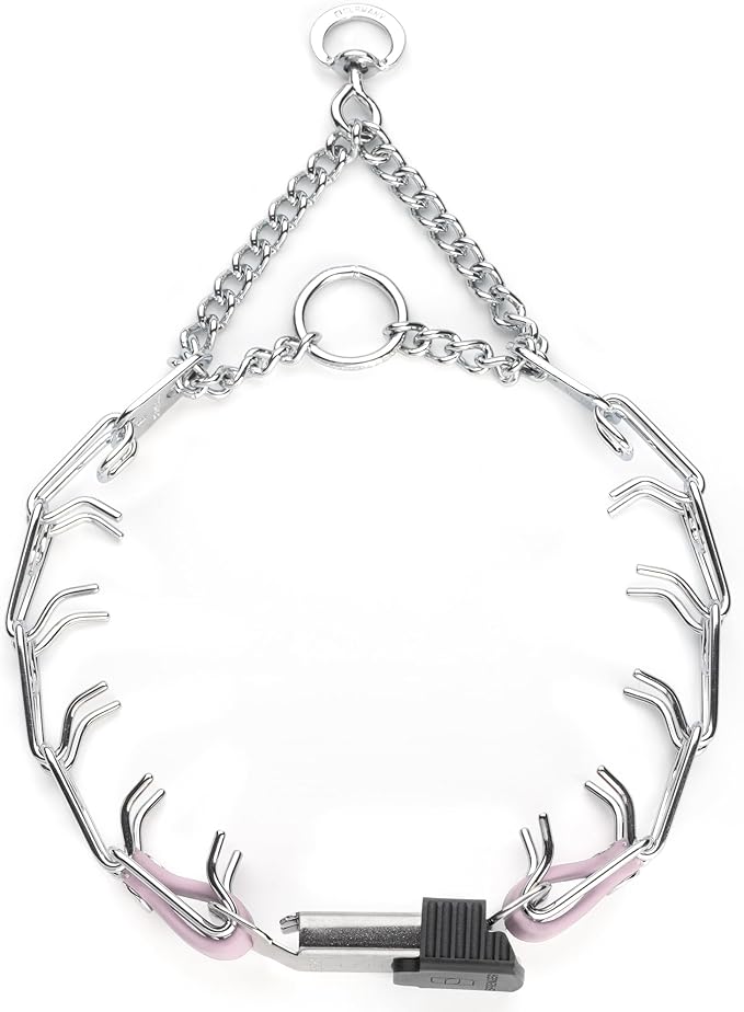 Herm Sprenger Chrome Plated Steel Dog Collar with Quick Release ClicLock Buckle and Biothane Insert Training Collar for Dogs Made in Germany (Pastel Purple, 16in x 2.25mm(Neck Size up to 13-14in))