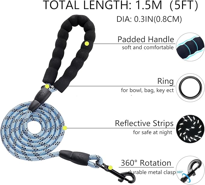 Dog Harness for Small Dogs No Pull, Puppy Harness and Leash Set, Easy Walk Dog Harness for Walking, Blue& Pink, S