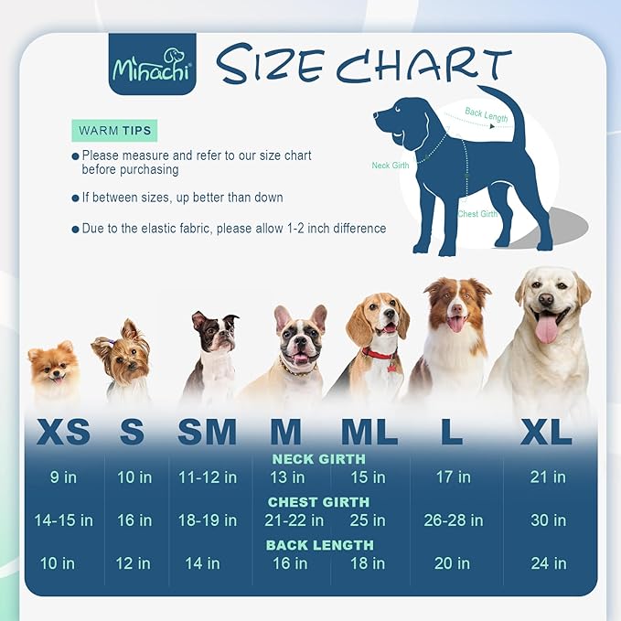 Mihachi Soft Warm Dogs Shirt, Cold Weather Turtleneck Knitted Pullover with Leash Hole for Small Dogs Puppy Cat, Beige XS