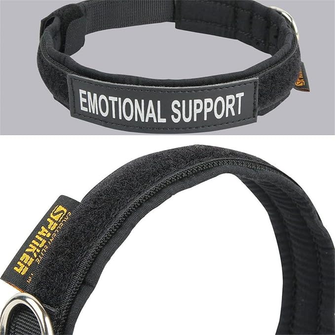 EXCELLENT ELITE SPANKER Nylon Puppy Dog Collar Adjustable Soft Padded Collar Heavy Duty Quick-Release Buckle Lightweight No-Choke for Small Medium Dogs(BLK,XS)