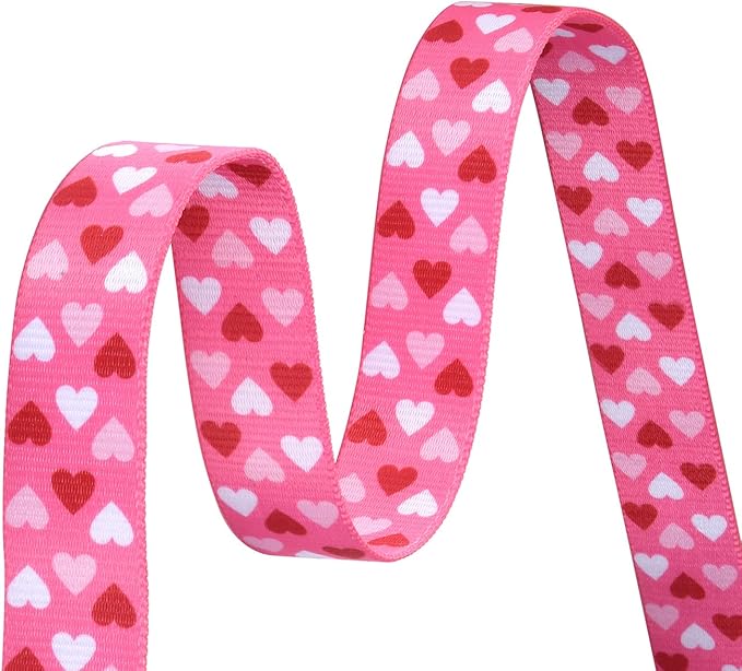 Dog Collar and Leash Set - Adjustable Heart Dog Collar - Love Theme - Perfect for Small Medium Large Dogs(Pink Heart Set,L)