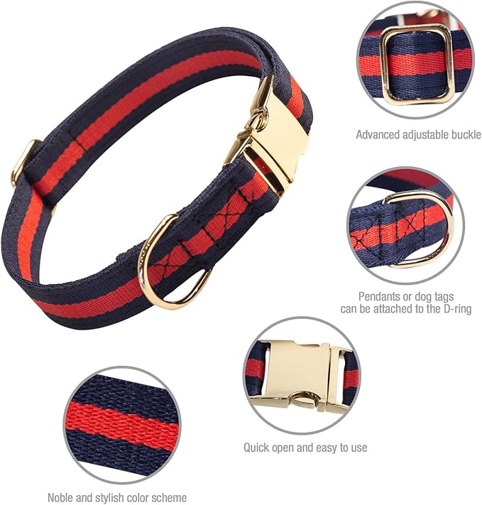 Elegant and Nobility Dog Collar, Comfortable and Durable Pet Collars,Luxury Dog Collars Packing Gift for Puppy Small Dogs