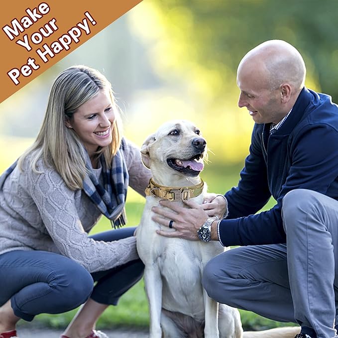 KCUCOP Tactical Dog Collar with Handle,Adjustable Military Dog Collar with Metal Buckle and Patches,Heavy Duty Dog Collars for Large Dogs (Camo-XL)