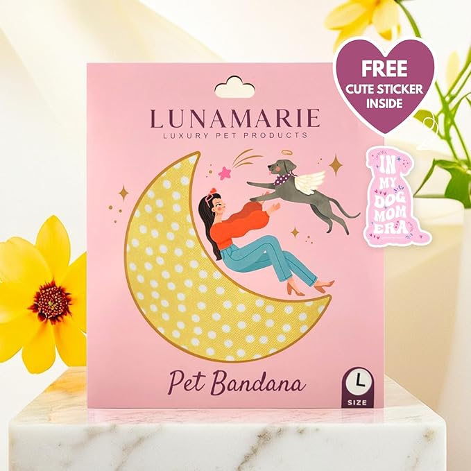 Luxury Dog Bandanas - Puppy Bandanas Cat Accessories | Premium & Silky Fabric | 100% Handmade Quality | Custom Shape Dual Layered Reversible Small, Medium, Large Cat Scarf (Sophie, Small)