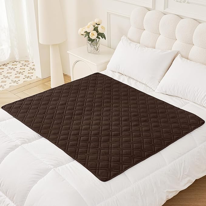 Smiry Waterproof Dog Blanket, 40x50 Inch Soft Pet Bed Cover Reversible, Washable Sofa Couch Furniture Protector for Small Medium Large Dog Puppy Cat, Chocolate/Dark Grey