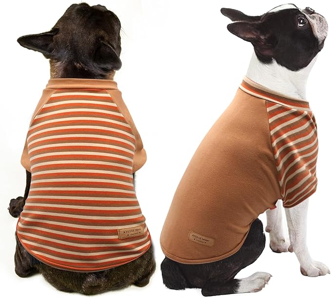 KYEESE 2Pack Dog Sweaters Comfort Dog Sweaters for Small Dogs Male Pullover Soft Stretchy Dachshund Clothes Dog Clothes Dog Coats Small Dog Sweaters Fleece Dog Sweater Lightweight Dog Sweatshirt