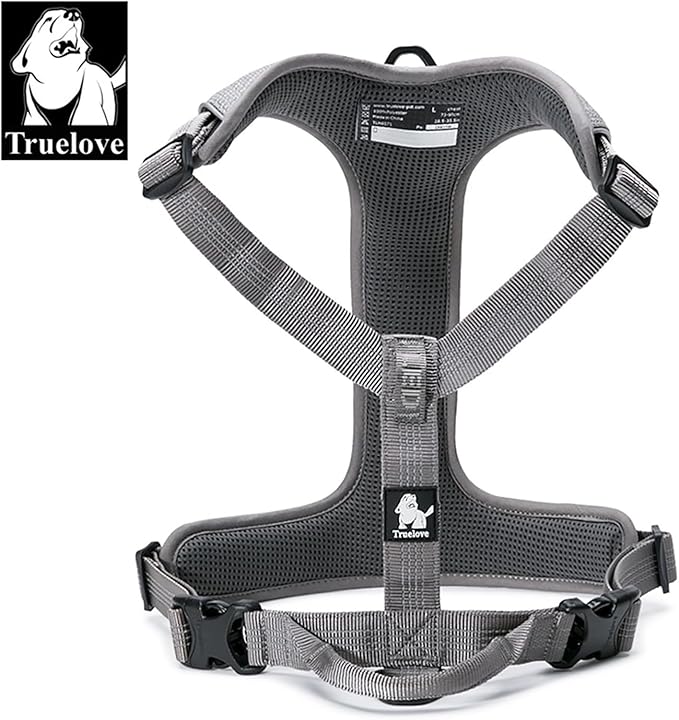 TRUE LOVE Dog Harness Outdoor Adventure II Reflective Vest with 2 Leash Attachments Matching Leash and Collar Available TLH6071